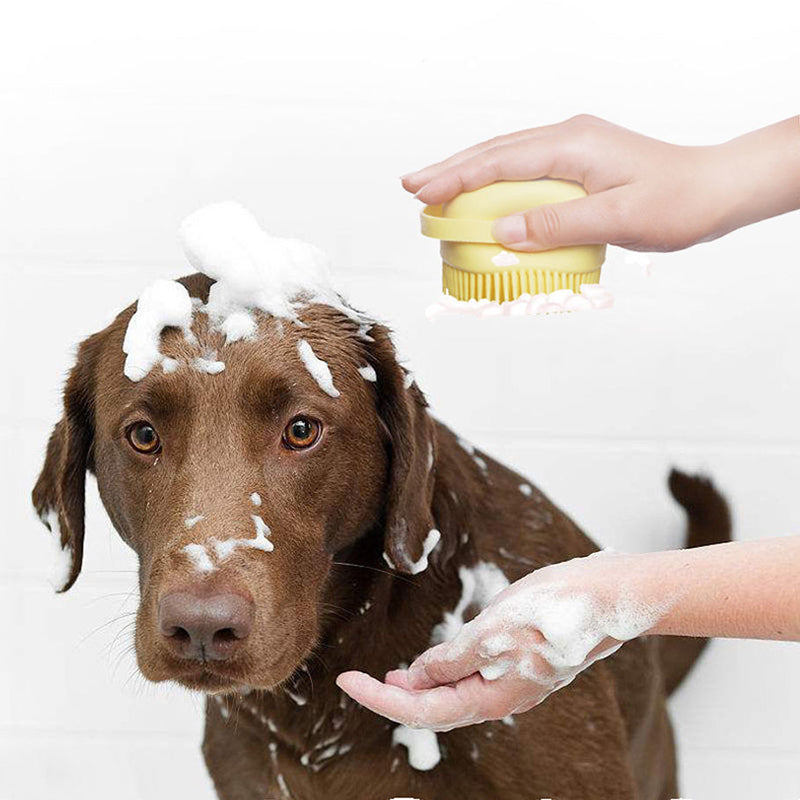 Cepillo suave para baño de mascotas